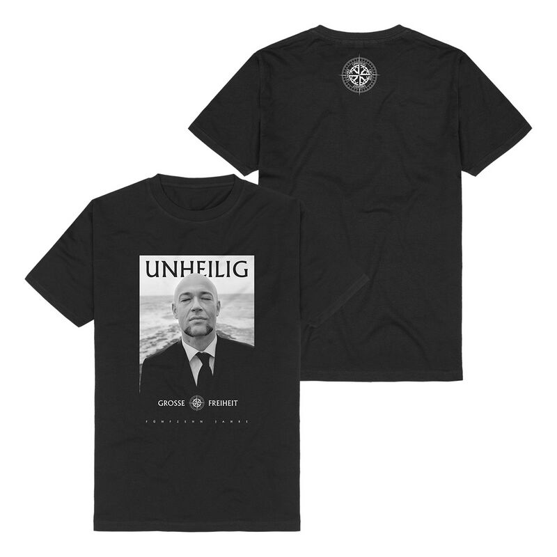 Unheilig Men's T-Shirt Unisex - Schwarz Mit Druck Baumwolle