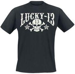 Skull Stars, Lucky 13, T-Shirt