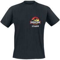 Jurassic Park klassiek logo T-shirt voor heren, Zwart, XXL Jurassic Park klassiek logo T-shirt voor heren, Zwart, XXL