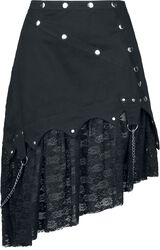 Asymmetric, Gothicana by EMP, Medium-length skirt