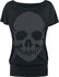 T-shirt with Studded Skull