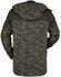 Olive Parka with Multiple Pockets and Camouflage Pattern