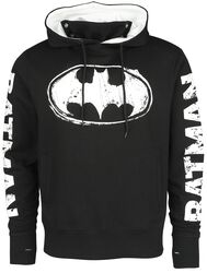 Logo - Distressed, Batman, Hooded sweater