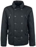 Double-Breasted Jacket, Black Premium by EMP, Winter Jacket