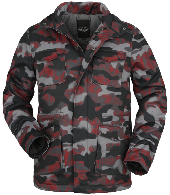 Camouflage winter jacket