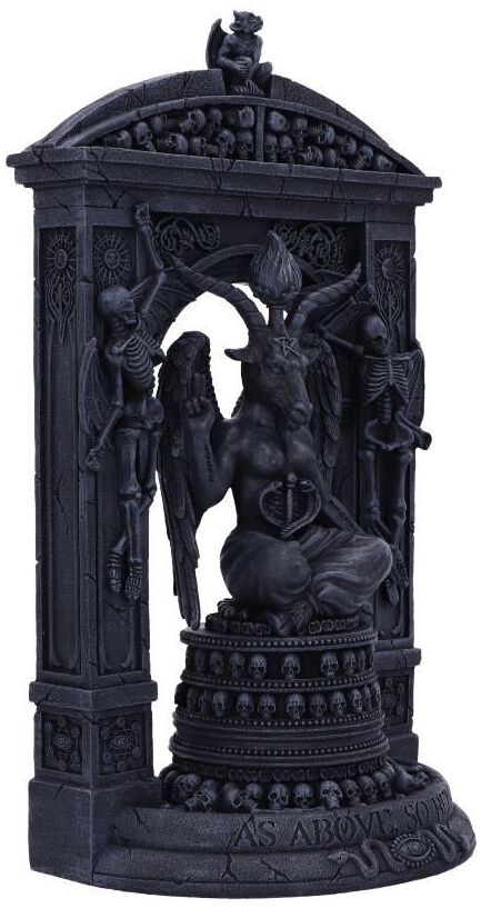 Nemesis Now Baphomet's Grasp - Calice Orrore, In Poliresina, Colore: Nero E Argento, 18 Cm - 14