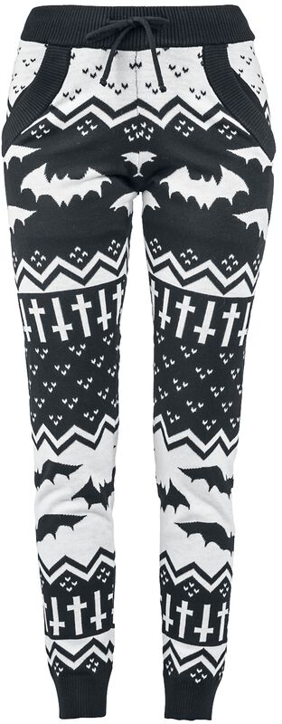 Knit Leggings with Bats