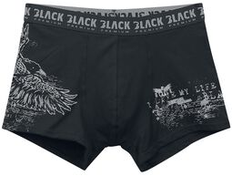 Black/Grey Underpants Set with Various Designs
