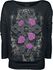 Long-sleeved shirt with cross and rose print