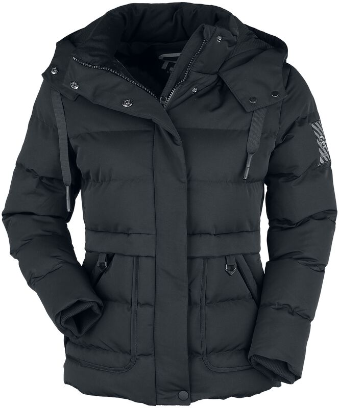 Black Winter Jacket with Quilting