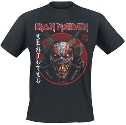 Senjutsu Eddie Face Circle, Iron Maiden, T-Shirt