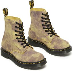 1460 Pascal Burnt Yellow Grunge Tie Dye, Dr. Martens, Boot