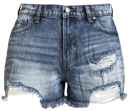 Shorts with Distressed Effects, Rock Rebel by EMP, Hot Pants