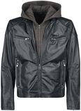 Rock Hand, Black Premium by EMP, Leather Jacket