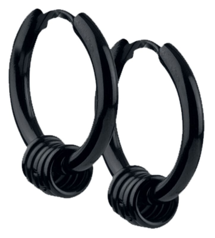 Hoop Earrings with Rings