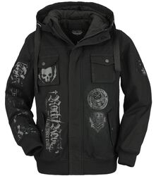 Between-seasons jacket with prints, Rock Rebel by EMP, Between-seasons Jacket