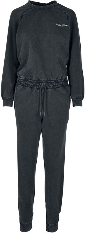 Ladies’ small embroidery long-sleeved Terry jumpsuit