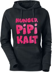 Hunger, Pipi, Kalt, Slogans, Hooded sweater