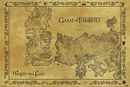 Antique Map, Game of Thrones, Poster