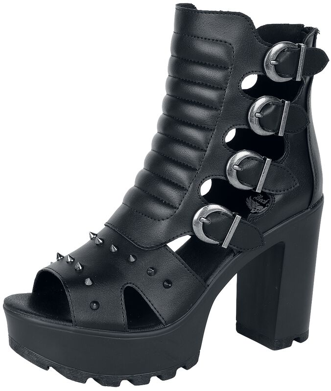 High heel with straps and buckles