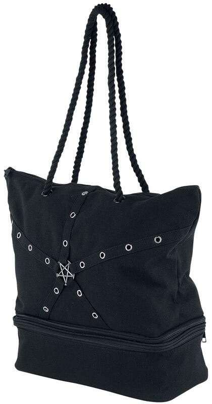 Pentagram beach bag with removable cooler compartment