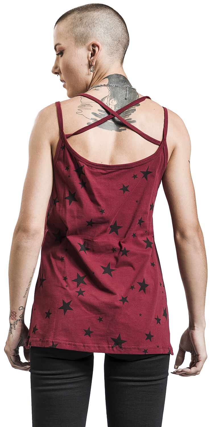Double pack of ladies’ tops with stars RED by EMP Top EMP