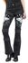Grace - Jeans with Elaborate Prints and Lacing