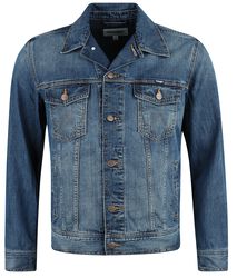 Classic Jacket Mid Stone, Wrangler, Jeans Jacket