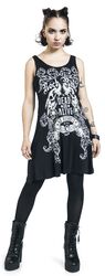 Rock Rebel Short Dress with Print and Cut-Outs, Rock Rebel by EMP, Short dress