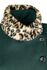 Natasha Faux Fur Leopard Trim Coat