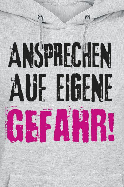Ansprechen Auf Eigene Gefahr Hooded Sweater Emp
