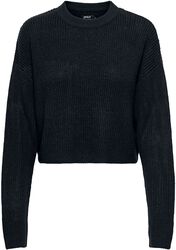 Malavi LS cropped knitted jumper, Only, Knit jumper
