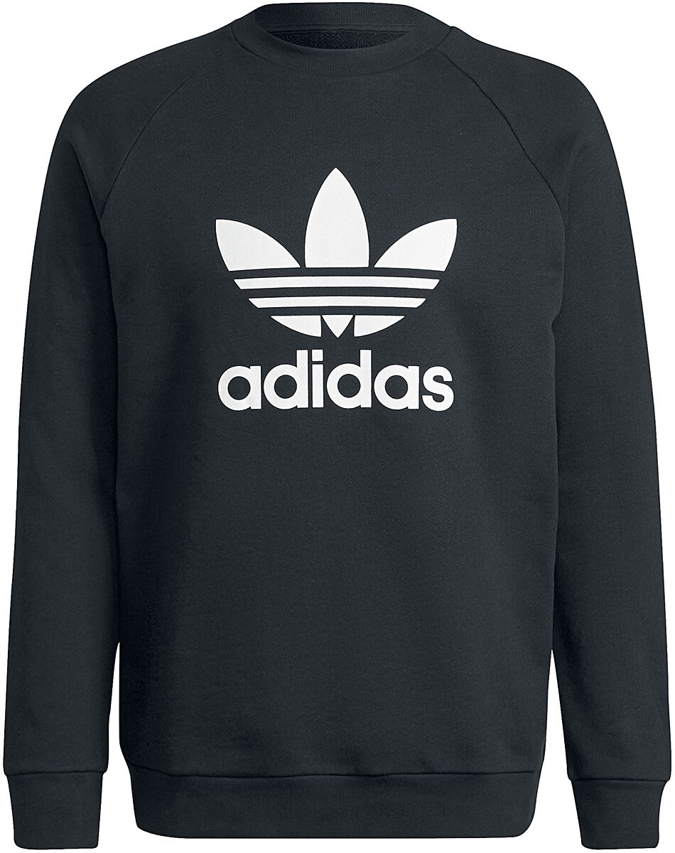 black adidas crew neck jumper