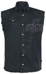 Back In Black Torn, AC/DC, Short-sleeved Shirt