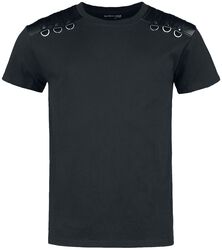 T-shirt with straps on shoulders, Gothicana by EMP, T-Shirt