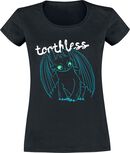 Toothless - Outlines, How to Train Your Dragon, T-Shirt