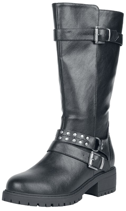 Boots with Buckles and Studs