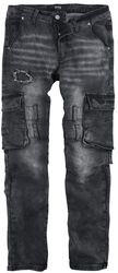 Pete Cargo-Style Jeans, Black Premium by EMP, Jeans