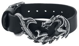 Maelstrom Leather Wristrap, Alchemy Gothic, Leather Bracelet