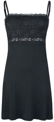 Nightgown with lace, Black Premium by EMP, Nightshirt
