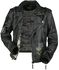 Dark Grey Biker-Style Leather Jacket