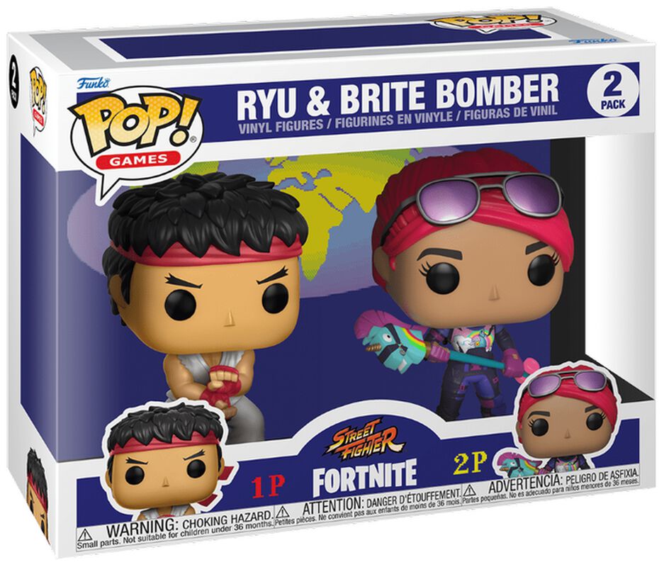 Ryu and Brite Bomber - Set of 2 figurines