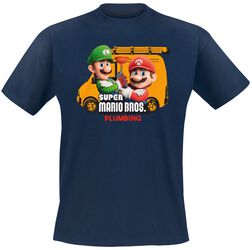 Mario Brothers Plumbing, Super Mario, T-Shirt