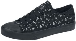Sneakers with Runes Print