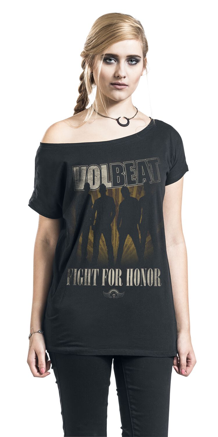 Regular Volbeat Fight For Honor Mujer Top Negro