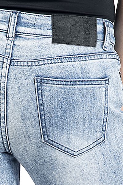 Grace Hellblaue Jeans Mit Waschung Und Schlag Black Premium By Emp Jeans Emp