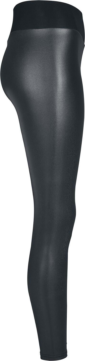 Faux Leather Textured High Waist Leggings - VOLUME main image 0