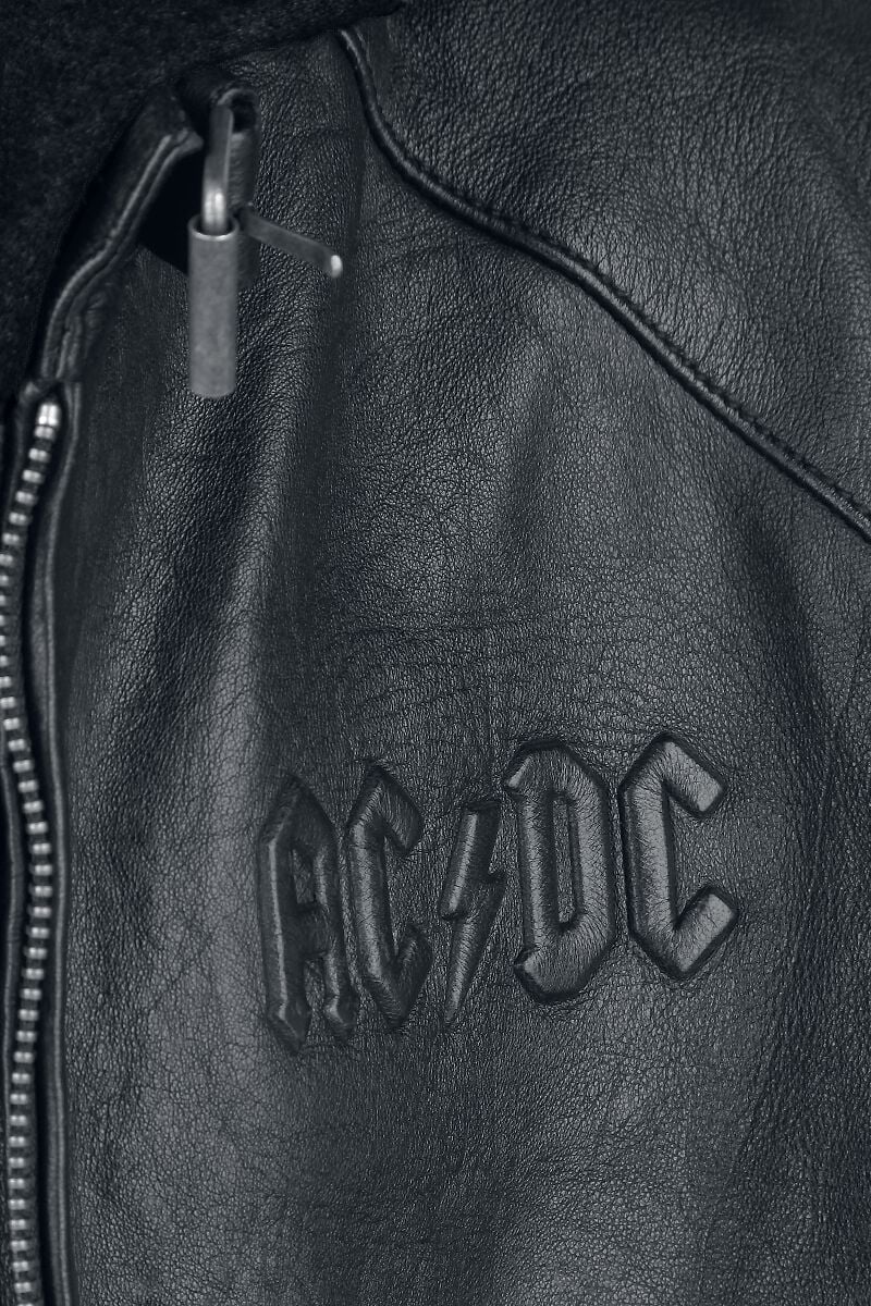 Rock Roll Will Never Die Ac Dc Leather Jacket Emp