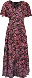Button Through Midi Dress, QED London, Long dress