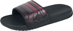 EMP sandals with skull print, RED by EMP, Sandal